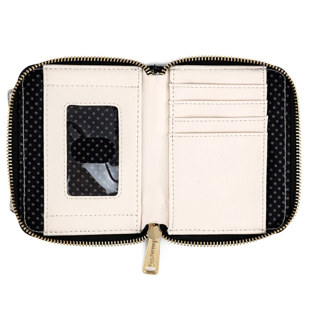Loungefly Disney Minnie Mouse Wallet Polka Dot Bow Zip Around - Picture 3 of 5